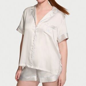 Victoria's Secret Cream Satin bridal Pajama Set